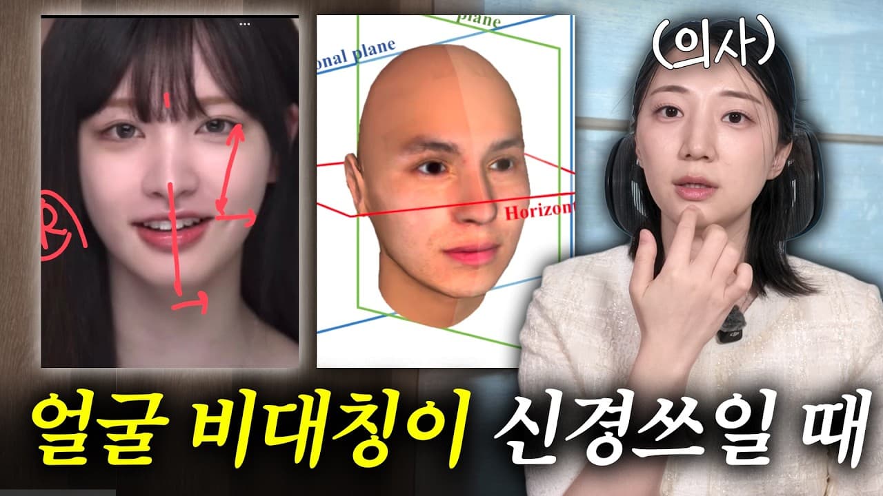 짝짝이 얼굴 고민, 100% 대칭 맞추면 오히려 얼굴 커진다