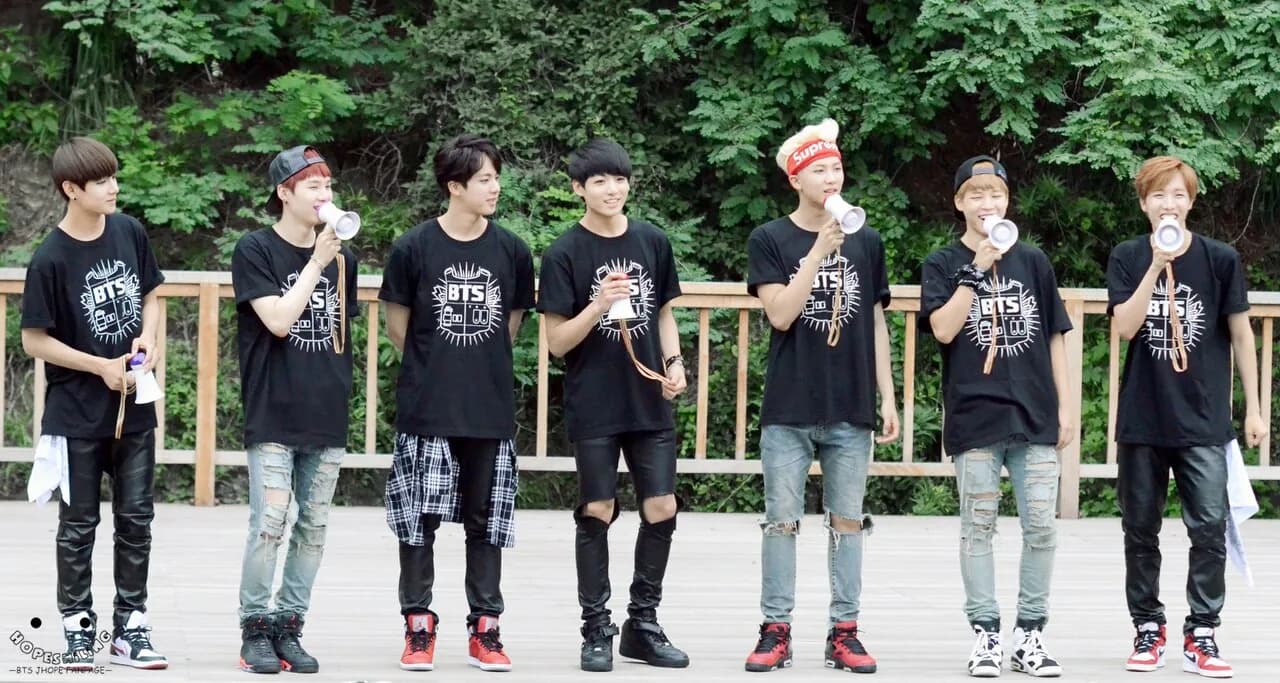 Bangtan Boys at fan meeting 140824
