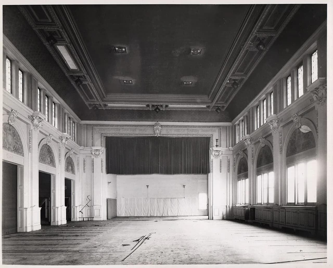 Maennerchor Concert Hall Facing Stage, 502 North Illinois Street (Indianapolis, Ind.)