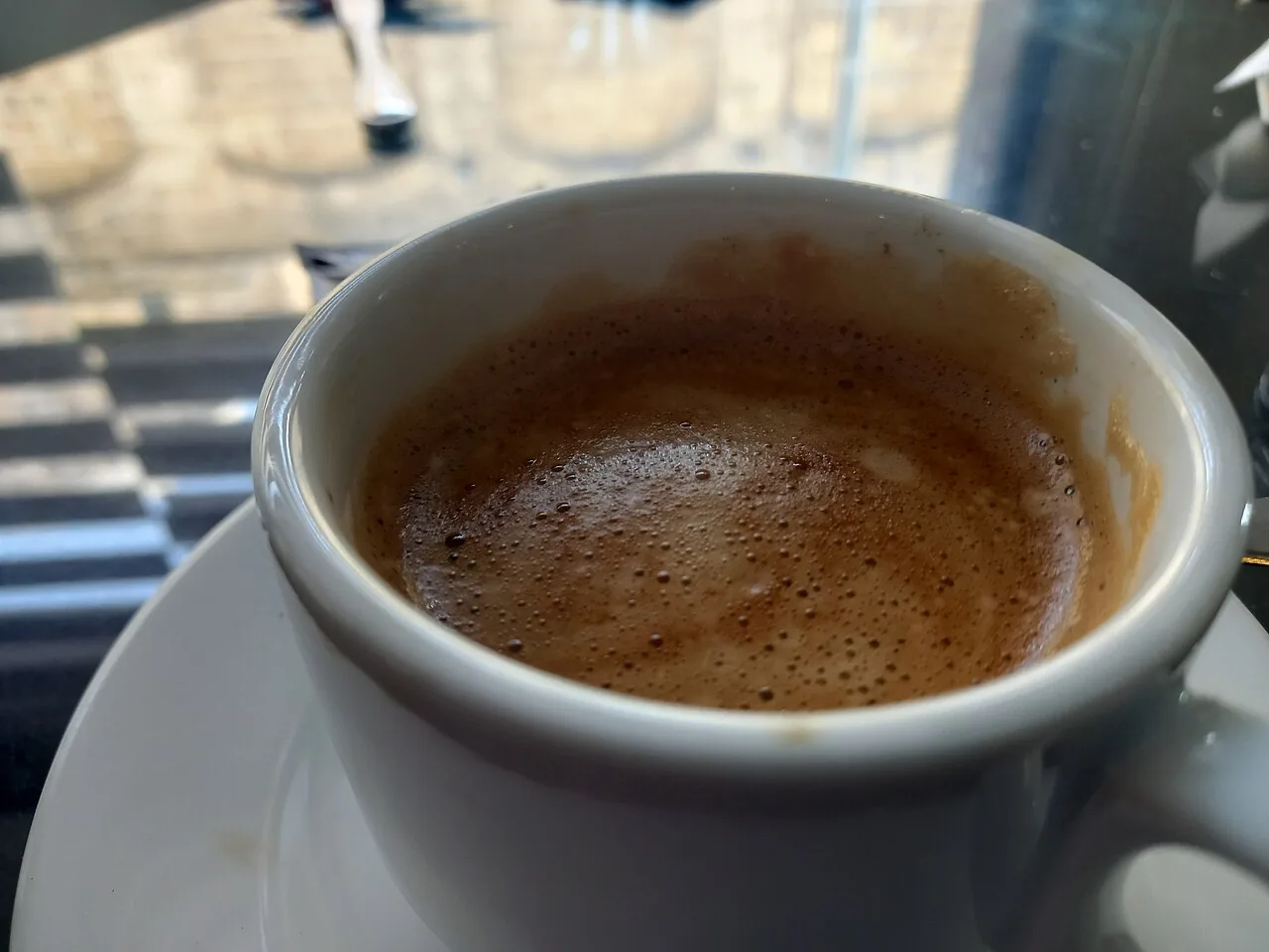 Morning black American coffee